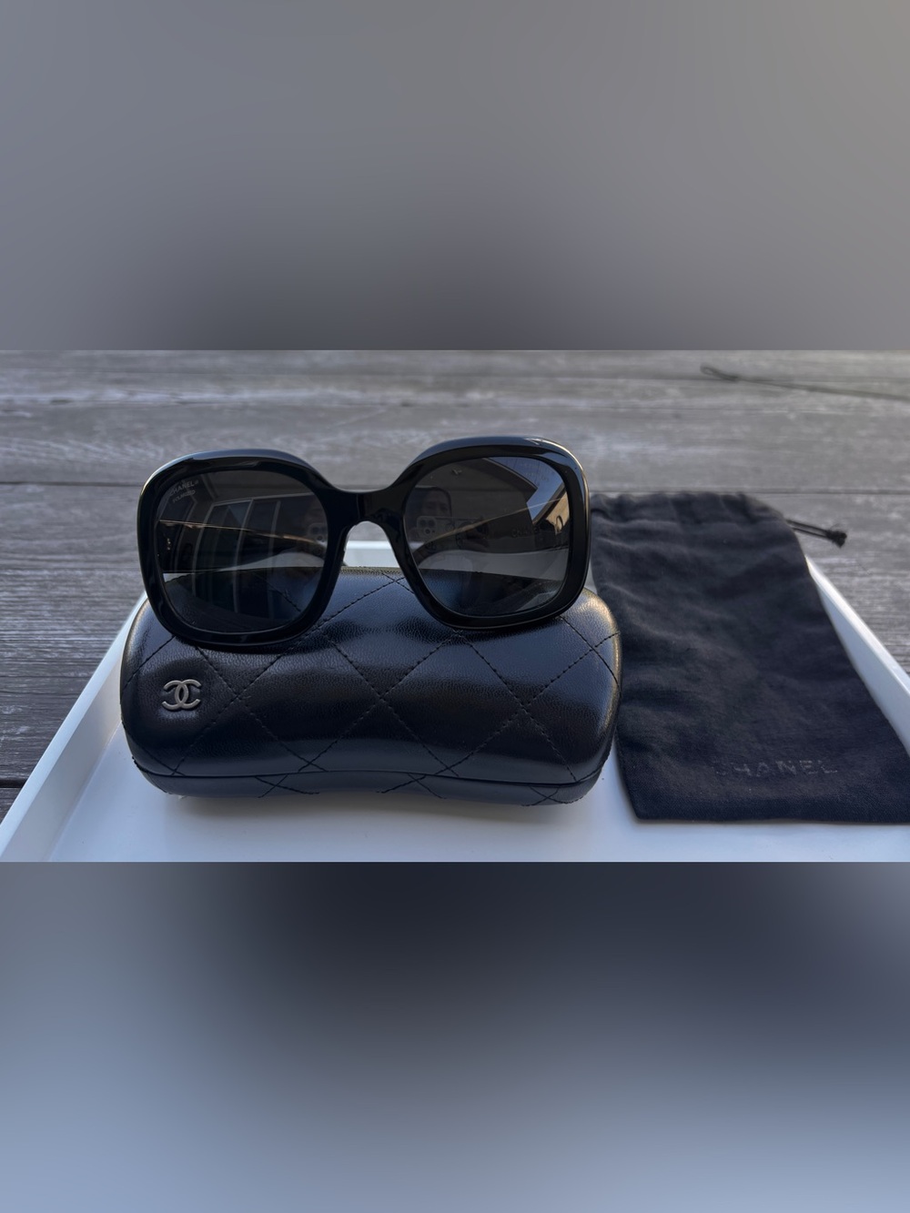 Authentic Chanel Stingray CC Polarized Sunglasses